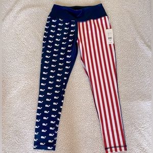 Vineyard Vines Performance —American Flag Leggings